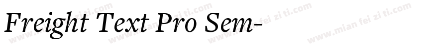 Freight Text Pro Sem字体转换